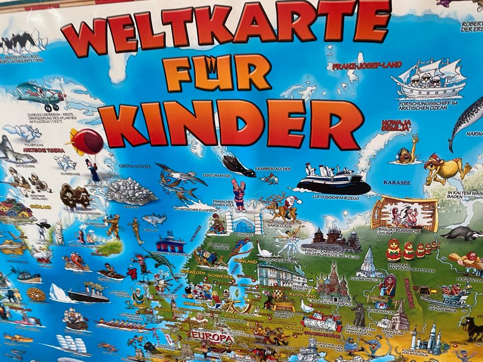 Weltkarte für Kinder in Hamburg