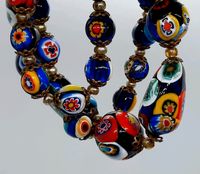 Murano Glasperlen Kette Vintage Halskette Collier Niedersachsen - Tostedt Vorschau
