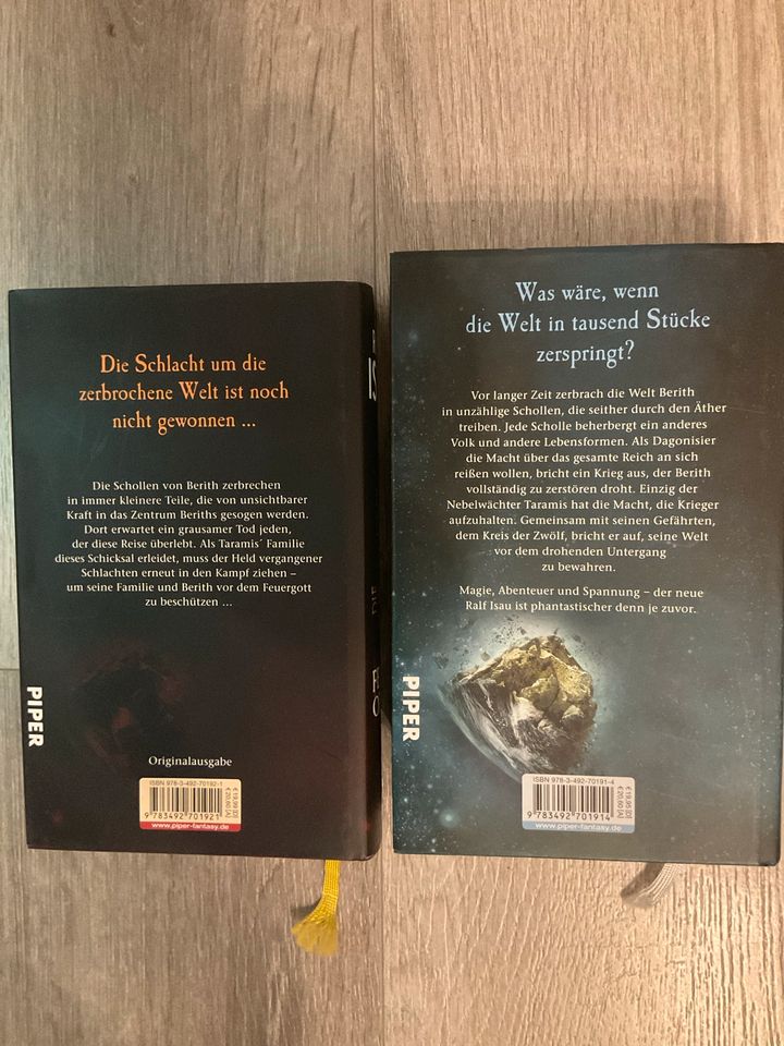 Ralf Isau die zerbrochene Welt Feueropfer 2 Bücher Hardcover in Bergkamen