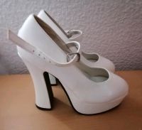 MARYJANE High Heels, Plateau Pumps,Weiß Lackoptik,Größe 6 Nordrhein-Westfalen - Hürth Vorschau