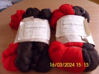 DDR-Maschinenstrickgarn-Hochbausch, rot/braun, 15,- €/Packung Mecklenburg-Vorpommern - Schwichtenberg Vorschau