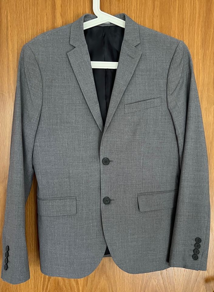 Sakko H&M Herren Gr. 46 slim fit grau, Konfirmation / Firmung in Gilching