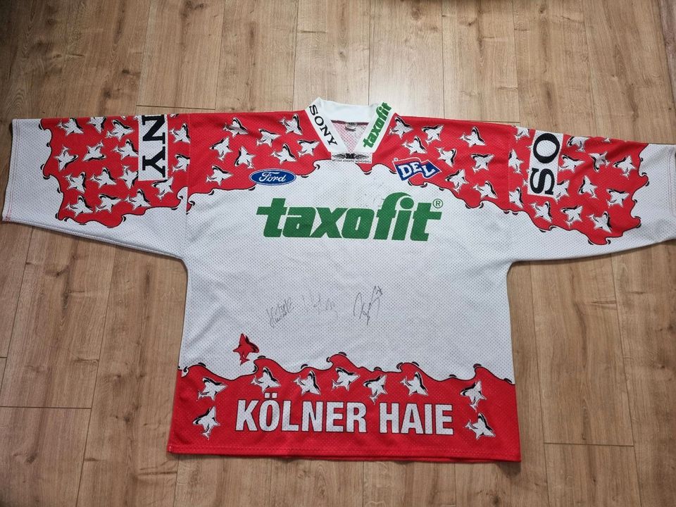 Kölner Haie Eishockey Trikot Signiert DEL / 90er / #27 Forslund in Leverkusen