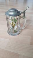 Vintage alter Bierkrug mit Zinndeckel Glasbierkrug Dresden - Äußere Neustadt Vorschau