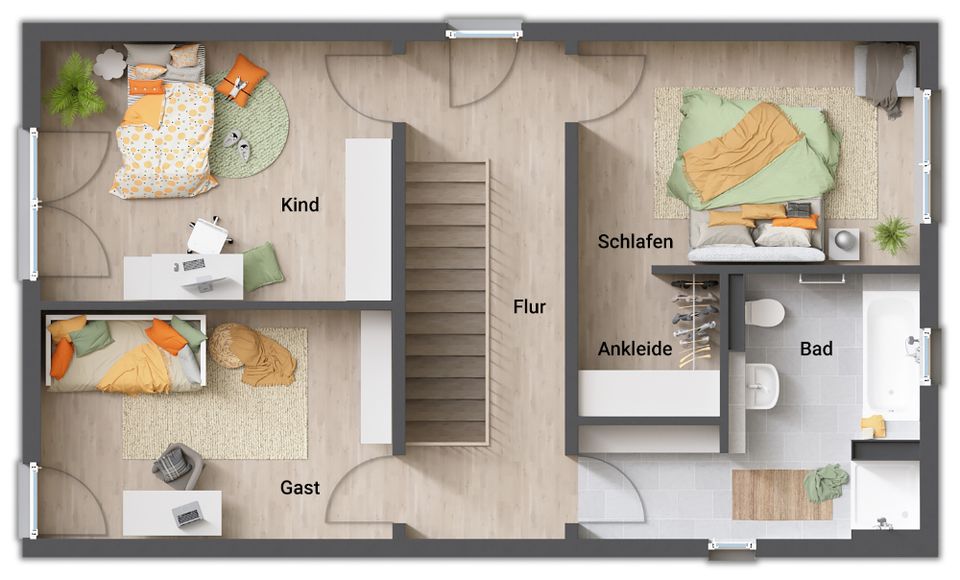 Für Familien, die modernes Design schätzen. Ihr Town & Country Stadthaus in Velpke OT Meinkot in Velpke