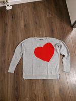 Cecil Pullover grau Herz rot groß 100% Baumwolle Gr. 36 38 S M Bayern - Türkheim Vorschau