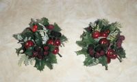 2 Stück weihnachtliche Dekoration für Kerzenhalter mit Äpfeln Brandenburg - Königs Wusterhausen Vorschau
