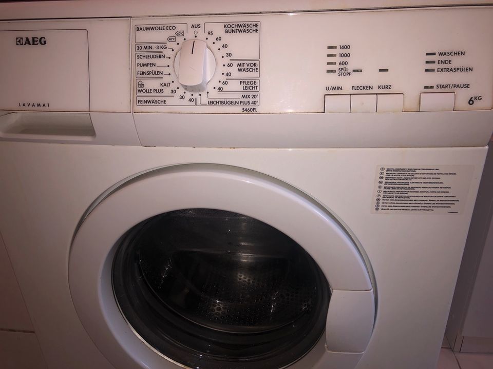 Waschmaschine AEG Trommel funktioniert nicht !! Für Bastler in Darmstadt