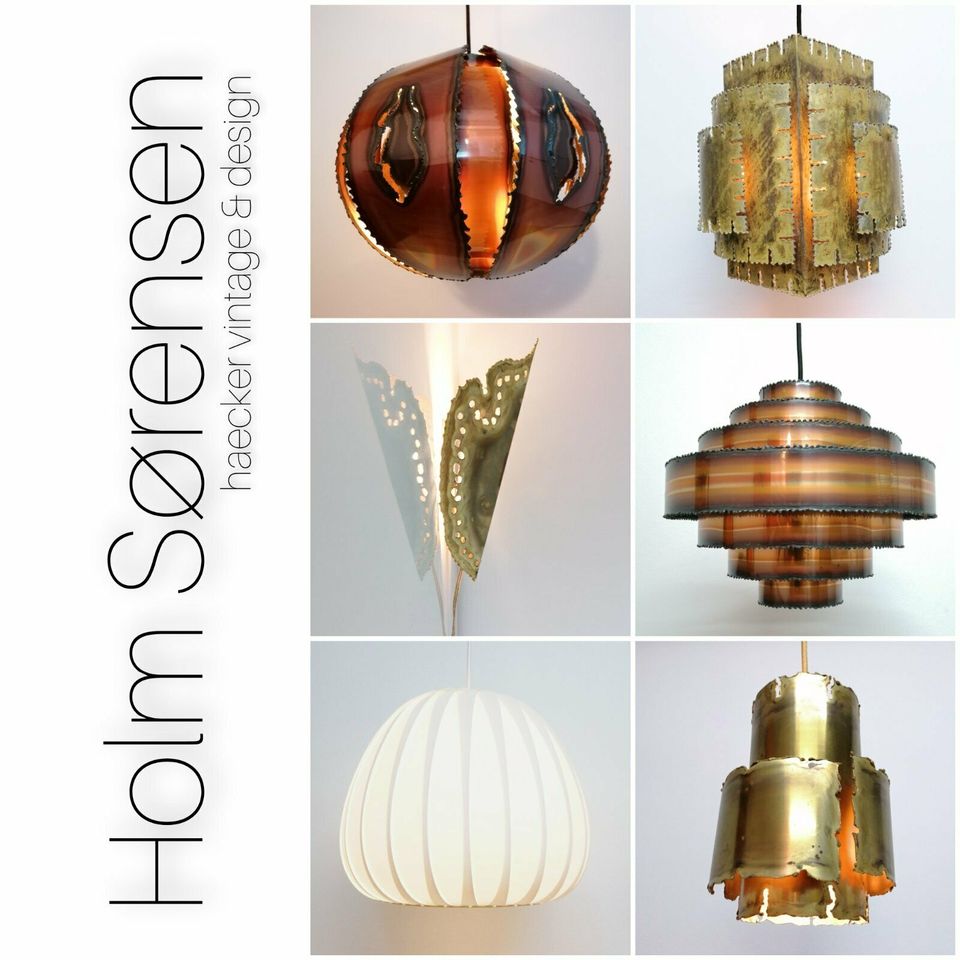 Holm SØRENSEN Lampe zu midcentury vintage retro 60er 70er teak in Düsseldorf