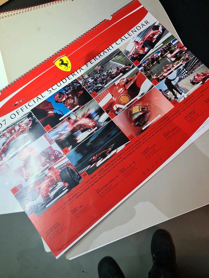 Ferrari Kalender 2007 Schumacher Raupp in Tussenhausen