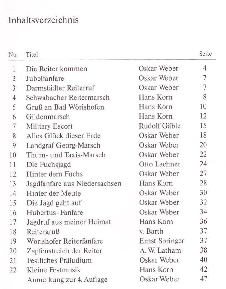 Die Reiter kommen – Band I,II,III  Jagdhorn B u. Es in Seligenstadt