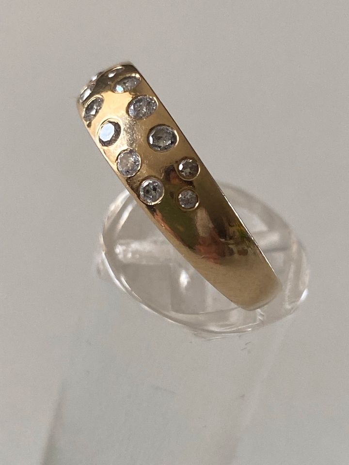 Gold 585, Ring mit Brillanten in Wirges  