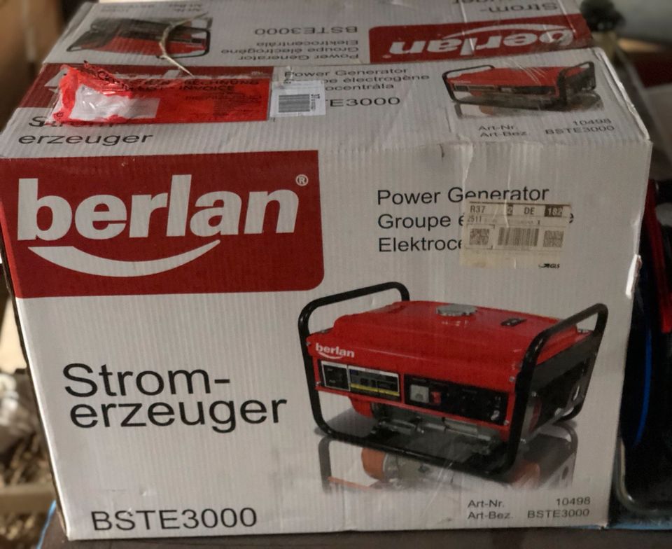 Berlan Stromerzeuger, BSTE3000, 2800 Watt, Neu ( unbenutzt) OVP in Sachsen  - Pirna | eBay Kleinanzeigen ist jetzt Kleinanzeigen