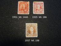 3 Briefmarken, Kanada alt, 1931/35/37, siehe Foto. Hessen - Pfungstadt Vorschau