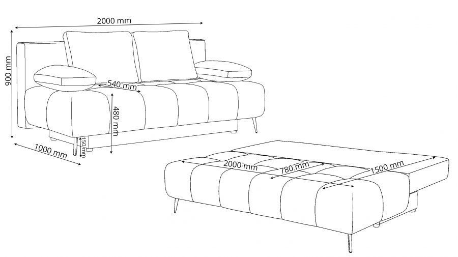 Sofa Ostin mit Boxspringpolsterung. Konstanta Möbelhaus in Hamburg