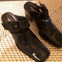 Pantoletten Damenschuhe Mules schwarz Gr. 37 Made in Italy Baden-Württemberg - Sandhausen Vorschau