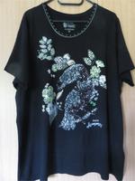Shirt von Canda in Gr (46) XL in schwarz mit Motiv im Vorderteil Thüringen - Schleusingen Vorschau