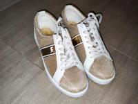 Michael Kors Sneaker 37 weiß gold Sachsen - Stollberg Vorschau