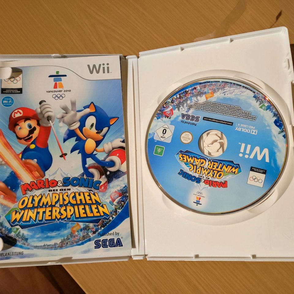 Mario und Sonic Olympische Winterspiele Wii Spiel in Teublitz