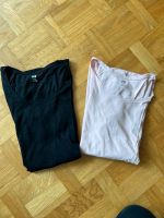 Mama H&M T-Shirt Schwangerschaft Gr S schwarz rosa Set Bayern - Zusmarshausen Vorschau