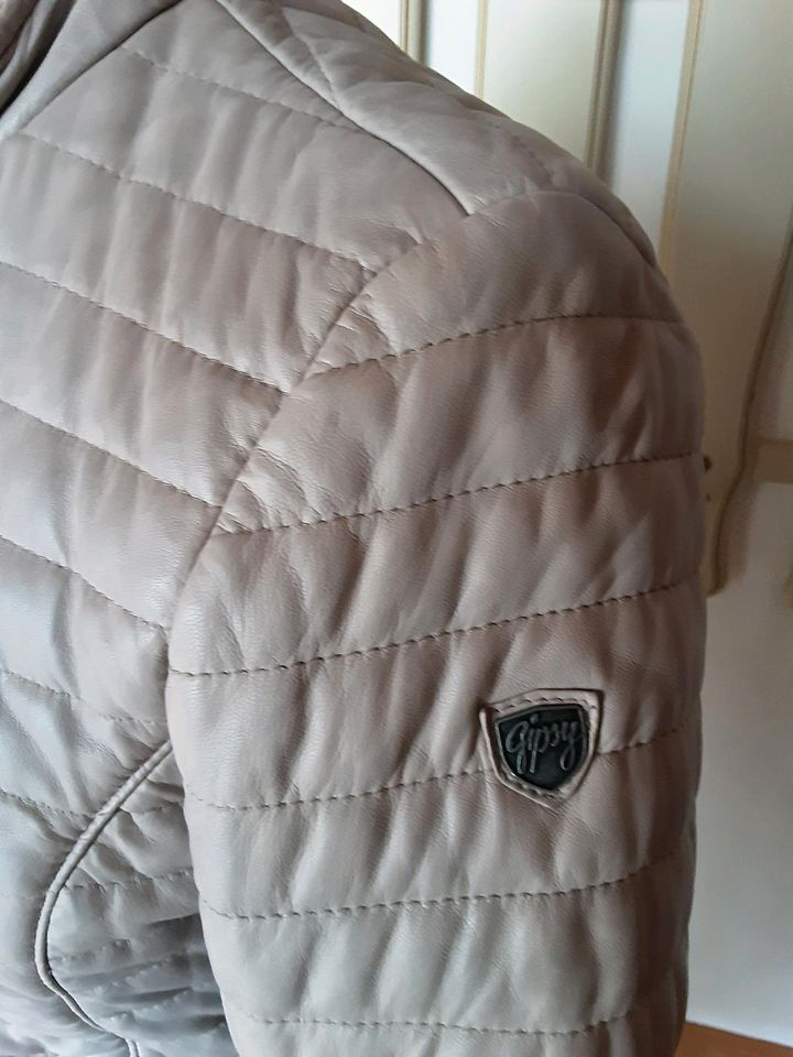 Lederjacke beige Gr. S von Gipsy thinsulate in Buchenberg