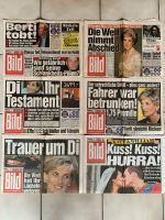 6x Bild Zeitung Lady Di 1. 2. 3. 6. 9.09.1997 und Kate & William Hessen - Haiger Vorschau