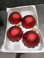 4 Stück Glas Christbaum Kugeln rot Bayern - Gersthofen Vorschau