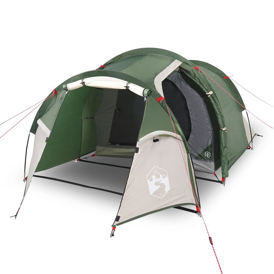 Campingzelt 4 Personen Grün 360x140x105 cm 185T Taft Zelt in Bad Kissingen