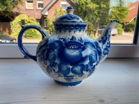Gzhel Gschel гжель Porzellan blau-weiß große Teekanne 4Liter Niedersachsen - Schapen Vorschau