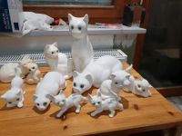 Katzenfiguren Porzellan, Keramik Niedersachsen - Waake Vorschau