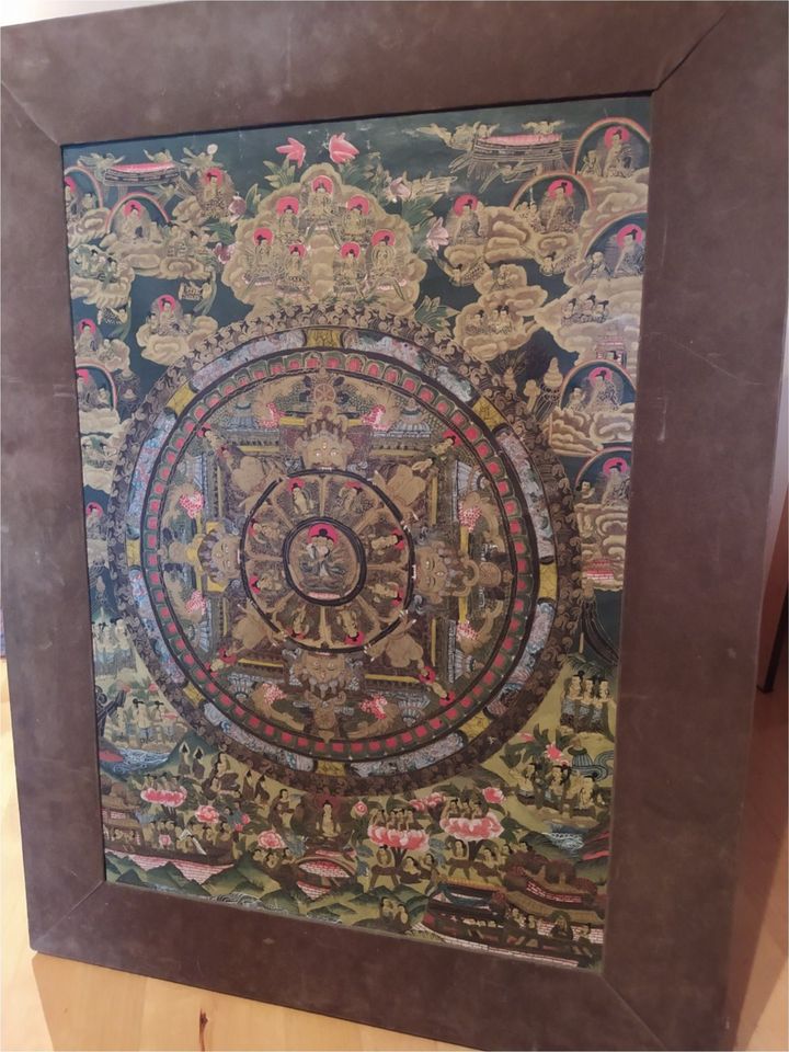 Thangka aus Nepal (Rollbild des tantrischen Buddhismus) in Ruderatshofen