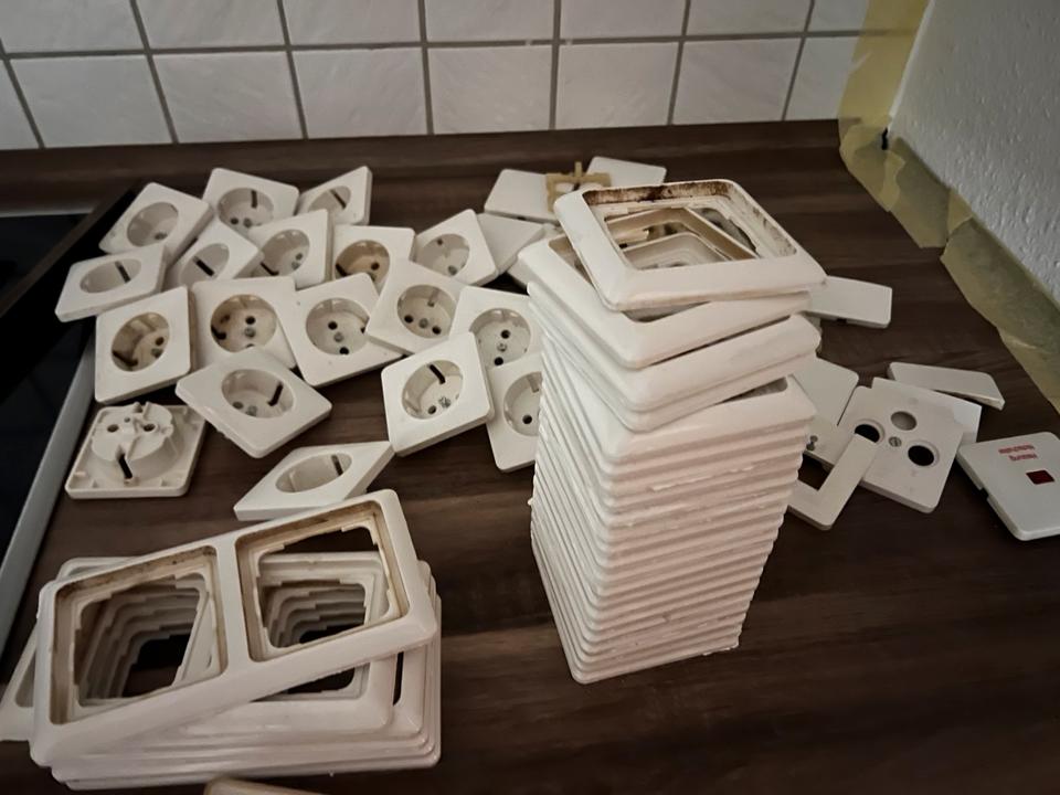 Steckdosen Lichtschalter DSL TV Anschluss Schalter Elektro in Pouch (Muldestausee)