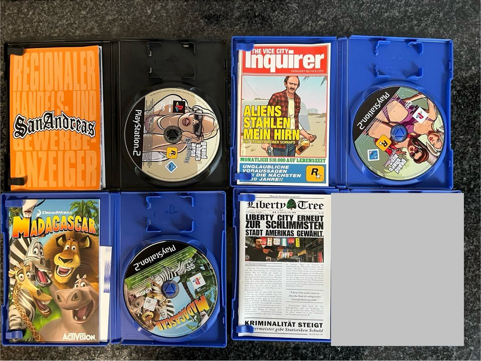 PS2 Spiele vollständig GTA Grand Theft Auto, Madagaskar in Weinheim