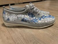 Remonte Soft Sneaker Halbschuhe Gr.39 Leder silber/blau Baden-Württemberg - Freiburg im Breisgau Vorschau
