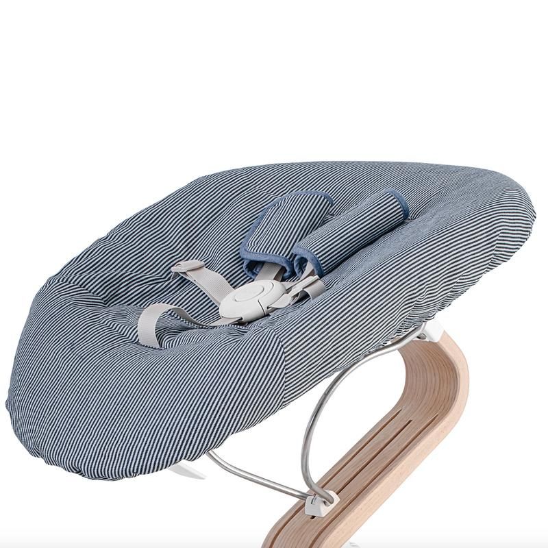 Nomi Kissen Premium Chambray/Stripes blau wendbar für Babywippe NEU in Centrum