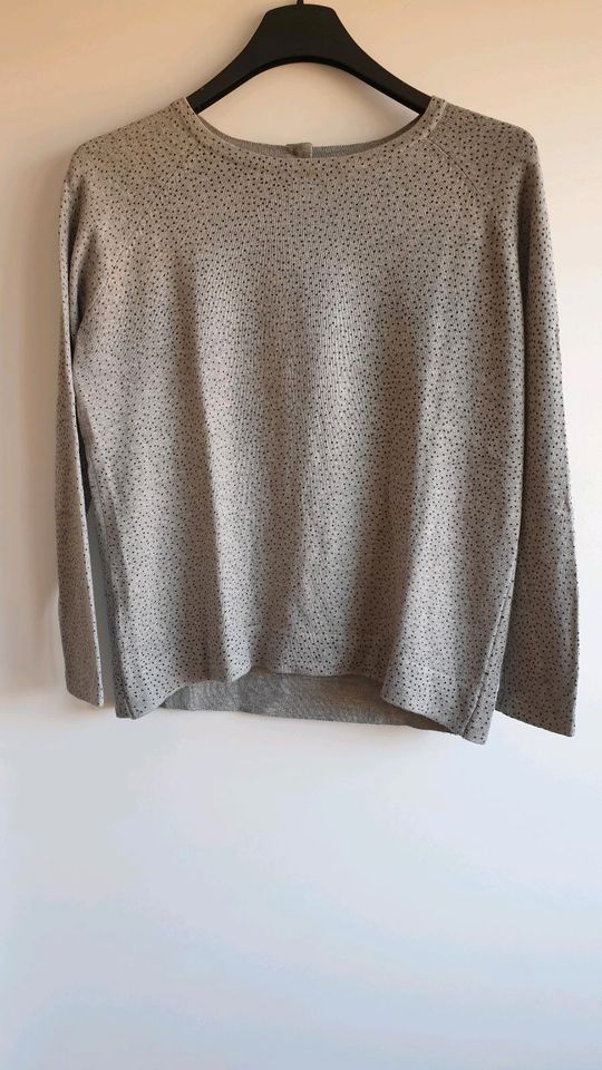 Damen Pullover, Größe 36 / 38 bzw. S / M, Oberteil, grau, Mango in Steinfeld