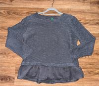 ♦️ Damen Pullover grau blau von Benetton Größe M Bayern - Weilheim i.OB Vorschau