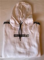 Hollister Hoodie weiß/schwarz mit Logo Print Hessen - Groß-Gerau Vorschau