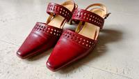 Sling Pumps weinrot Gr. 40 von Canda, weiches Leder Berlin - Tempelhof Vorschau