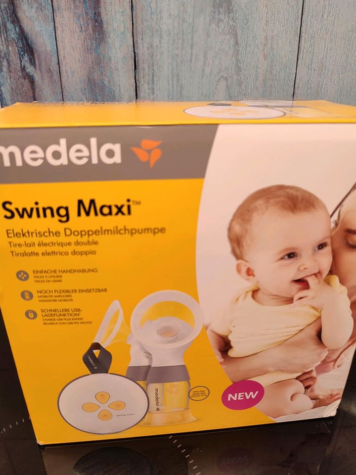 Medela swing Maxi doppelt Muttermilch Milchpumpe mit Falaschen in Gelsenkirchen