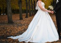 Satin-Hochzeitskleid Niedersachsen - Pattensen Vorschau