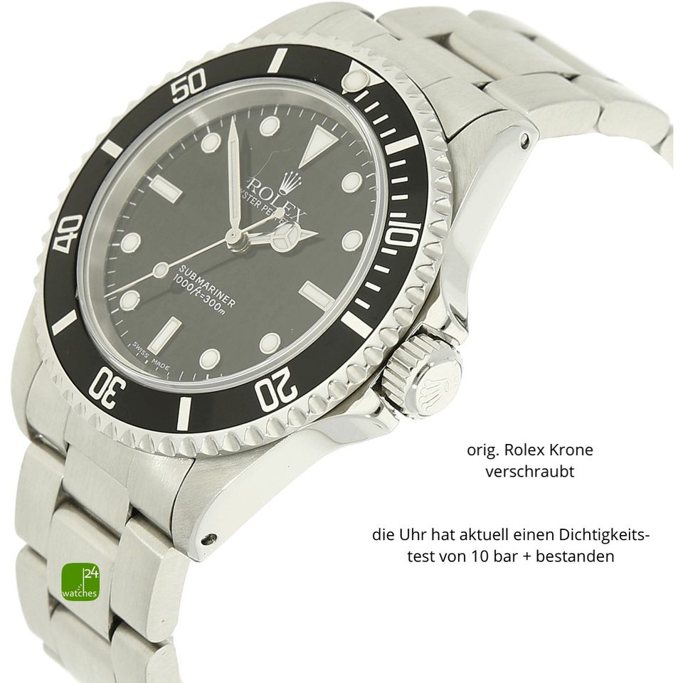 Rolex no Date Submariner K Serie Service in München