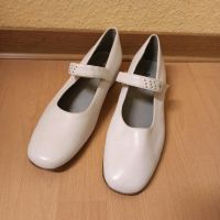 Schuhe Ballerinas Gr. 37 Leder Riemchenschuhe weiss Kommunion Rheinland-Pfalz - Koblenz Vorschau