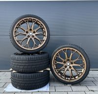 FF Wheels FF01 19 Zoll Sommerräder für Skoda Seat Leon 1P 5F KL Exeo 3R ST FR Altea 5P Octavia 1Z 5E RS VRS Spuerb 3T Felgen Reifen Räder bronze ABE Hybrid Cupra ET45 5x112 Sommerreifen Kompletträder Baden-Württemberg - Neckarsulm Vorschau