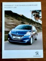 Prospekt Peugeot 208 Verkäufer intern Fahrzeugübergabe 2014 Niedersachsen - Hildesheim Vorschau