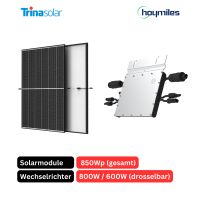 ☀️ Balkonkraftwerk 850Wp Trina G/G + Hoymiles HM-800 W drosselbar Berlin - Charlottenburg Vorschau