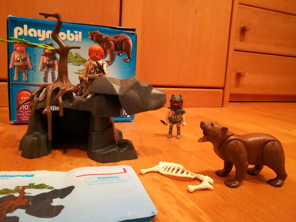 Playmobil Steinzeit Höhlenbär mit Höhlenmenschen 5103 in Ohlsbach