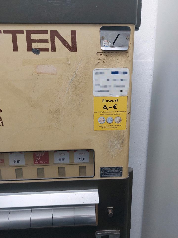 Zigarettenautomat in Illerkirchberg