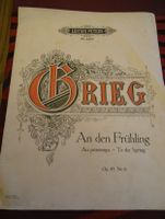 Edition Peters  Grieg  " An den Frühling " Nr. 2422 Bielefeld - Sennestadt Vorschau