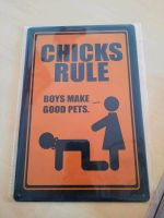 Chicks rule blechschild 30x20 cm Nordrhein-Westfalen - Straelen Vorschau